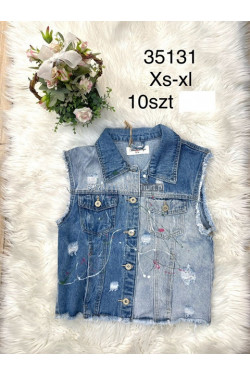 Kamizelka jeansowa damska (XS-XL) 35131