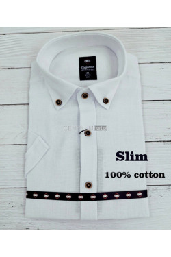 Koszula męska długi rękaw SLIM Turecka (M-3XL) B1037