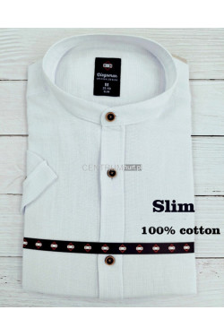 Koszula męska długi rękaw SLIM Turecka (M-3XL) B1036