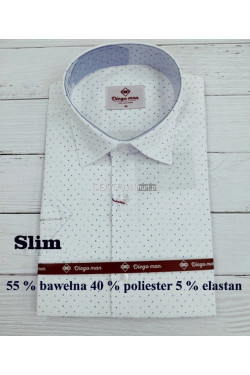 Koszula męska długi rękaw SLIM Turecka (M-3XL) B1051