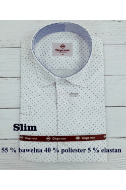 Koszula męska długi rękaw SLIM Turecka (M-3XL) B1052