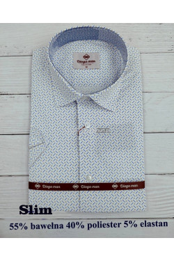 Koszula męska długi rękaw SLIM Turecka (M-3XL) B1056