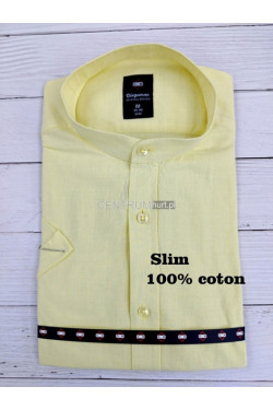 Koszula męska krótka rękaw SLIM Turecka (M-2XL) B1078