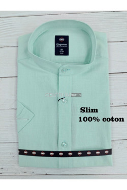 Koszula męska krótka rękaw SLIM Turecka (M-2XL) B1080