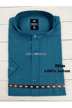Koszula męska krótka rękaw SLIM Turecka (M-2XL) B1091