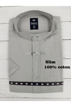 Koszula męska krótka rękaw SLIM Turecka (M-2XL) B1092