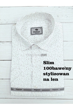 Koszula męska krótka rękaw SLIM Turecka (M-2XL) B1105