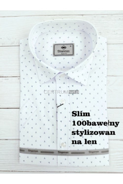 Koszula męska krótka rękaw SLIM Turecka (M-2XL) B1110
