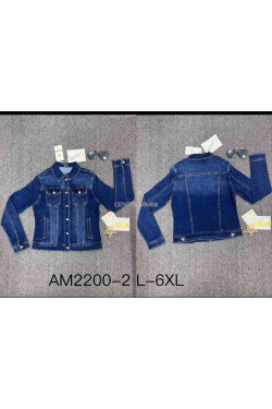 Kurtka jeansowa damska (L-6XL) AM2200-2