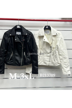 Kurtki skórzane damskie (M-3XL) 3709