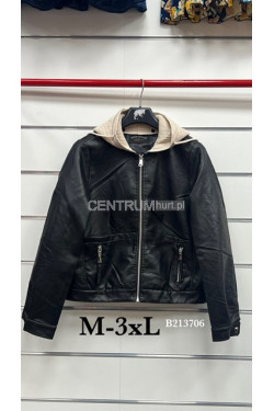 Kurtki skórzane damskie (M-3XL) 3706
