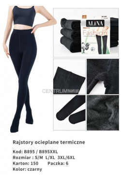 Rajstopy damskie ocieplane (3XL-6XL) 1