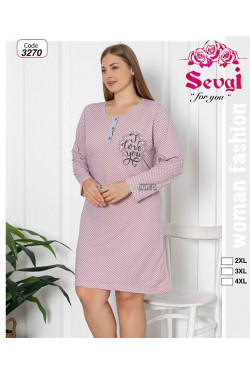 Koszula nocna damska Turecka (2XL-4XL) 3270