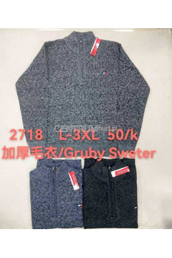 Sweter PÓŁZAMEK OCIEPLANY (L-3 XL) 2718