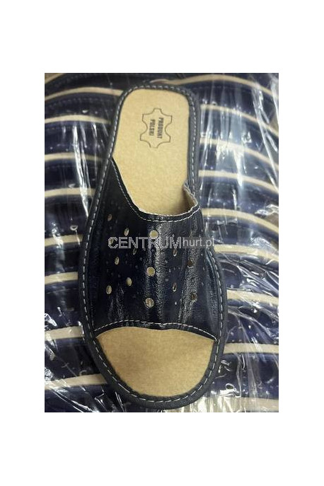 Kapcie POLSKIE ekoskóra ODKRYTE CZERWONE