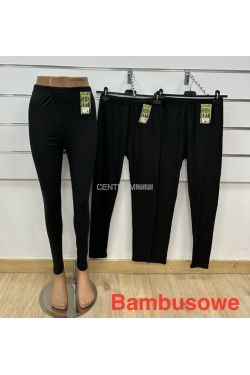 Leginsy damskie bambus czarne (S-XL) 6514