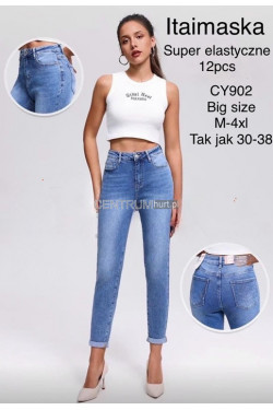 Jeansy damskie (M-4XL) CY902