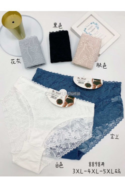 Majtki bawełna koronka nadwymiar 3XL-5XL) 8898