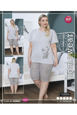 Piżama damska Turecka (L-4XL) 15889