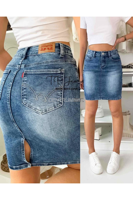 Spódnica jeansowa damska (XS-XL) 42