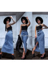 Spódnica jeansowa damska (XS-XL) 42