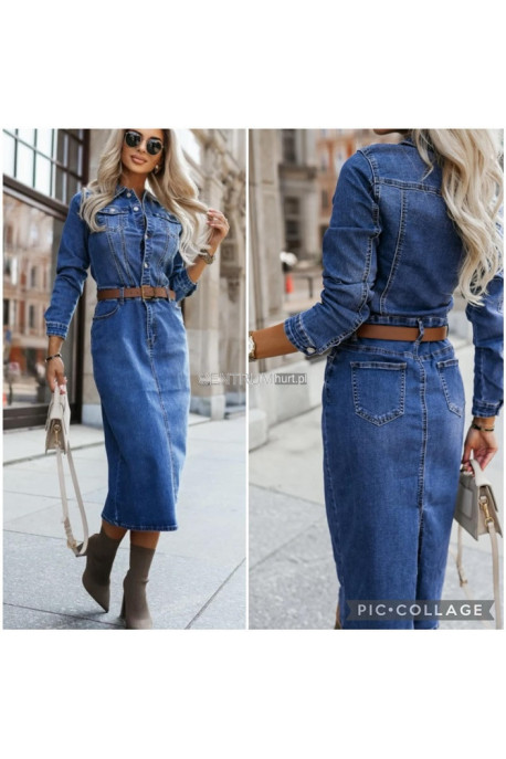 Sukienka jeansowa damska (XS-XL) 42