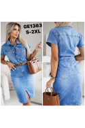 Sukienka jeansowa damska (XS-XL) 42