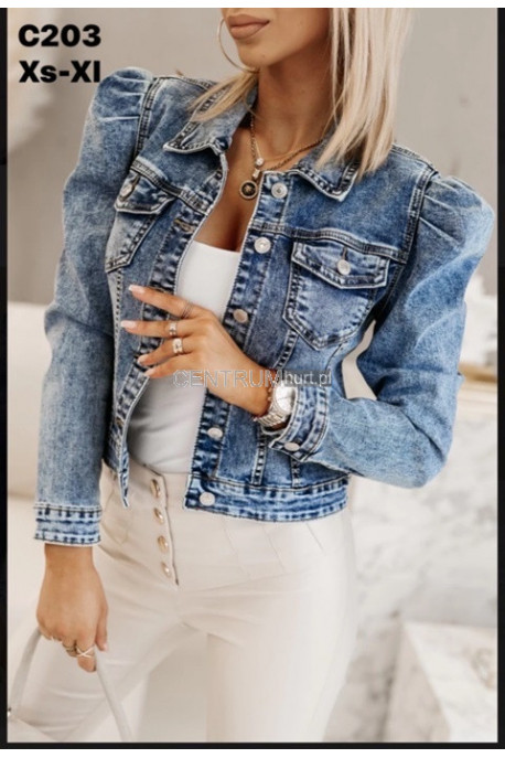 Kurtka jeansowa damska (XS-XL) 42