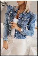 Kurtka jeansowa damska (XS-XL) 42