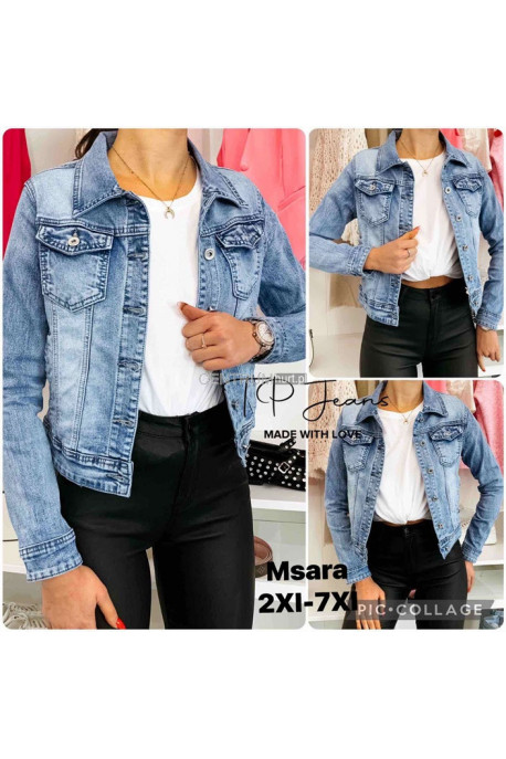 Kurtka jeansowa damska (XS-XL) 42