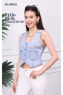 Kamizelka jeansowa damska (XS-XL) 42