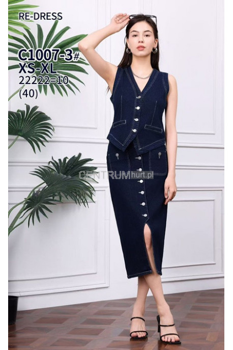 Kamizelka jeansowa damska (XS-XL) 42