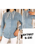 Koszula jeansowa damska (XS-XL) 42