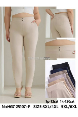 Spodnie damskie (3XL-6XL) 25107+F