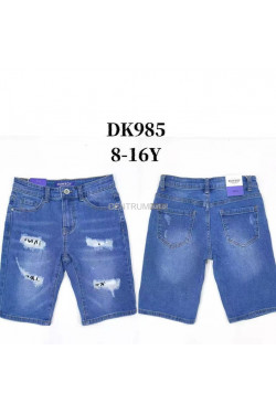 Spodenki jeansowe chłopięce (8-16) DK985