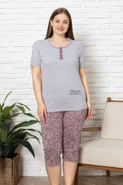 Piżama damska Turecka (XL-4XL) 6975