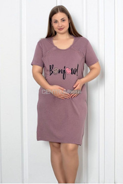 Koszula nocna do karmienia Turecka (XL-4XL) 7006