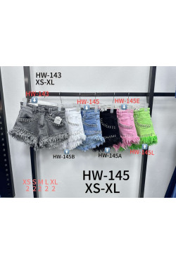 Szorty jeansowe damskie (XS-XL) HW-145