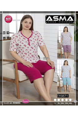 Piżama damska Turecka (L-4XL) 15871