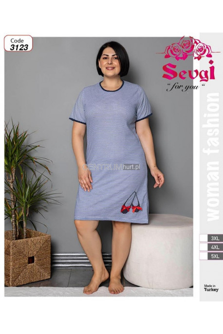 Koszula nocna damska Turecka (2XL-5XL) 1