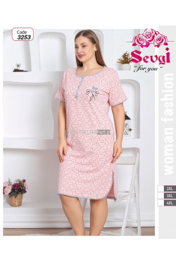 Koszula nocna damska Turecka (2XL-4XL) 3253