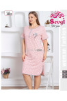 Koszula nocna damska Turecka (2XL-5XL) 1