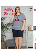 Piżama damska Turecka (2XL-4XL) 1