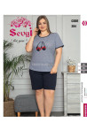 Piżama damska Turecka (2XL-4XL) 1