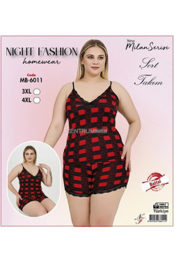 Piżama damska Turecka (3XL-4XL) MB-6011