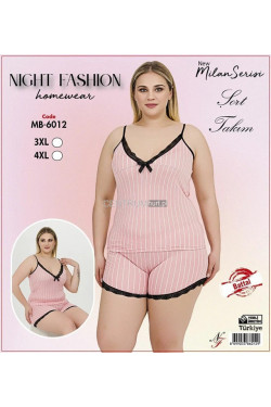Piżama damska Turecka (3XL-4XL) MB-6012