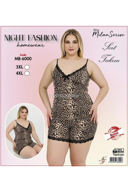 Piżama damska Turecka (3XL-4XL) MB-6000