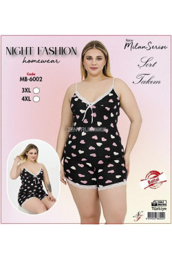 Piżama damska Turecka (3XL-4XL) MB-6002