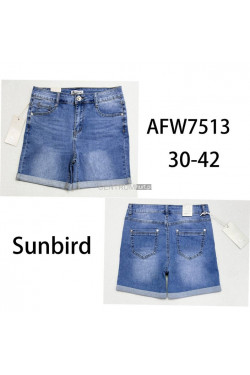 Spodenki jeansowe damskie (30-42) AFW7513