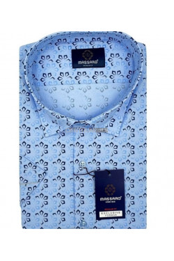 Koszula męska krótki rękaw Turecka (3XL-6XL) 1086